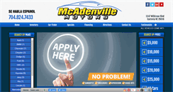 Desktop Screenshot of mcadenvillemotors.net